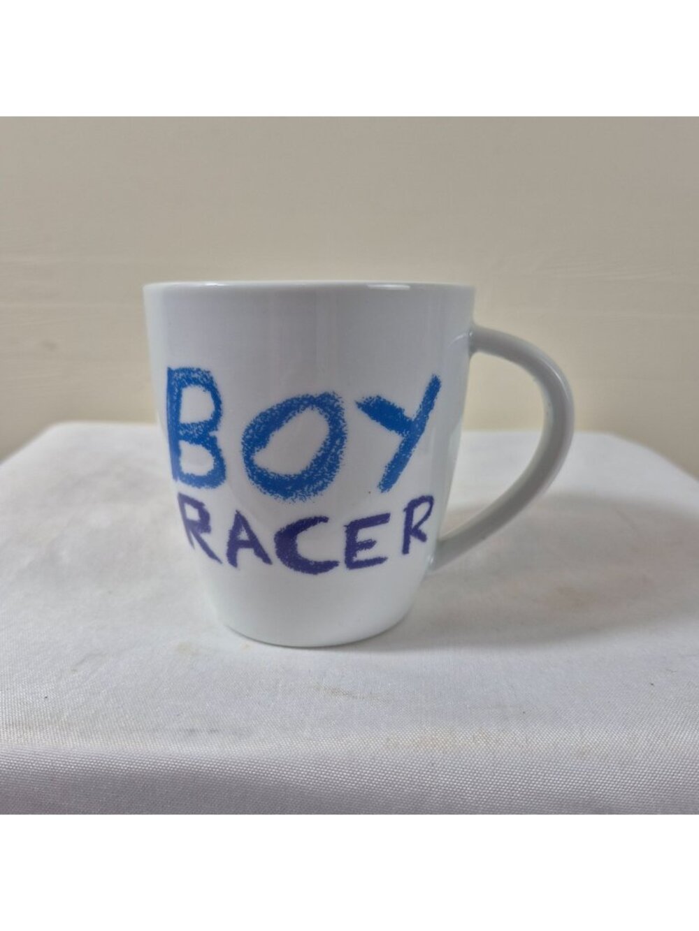 Jamie Oliver Cheeky Boy Racer Mug Queens Blue Purple Coffee Cup